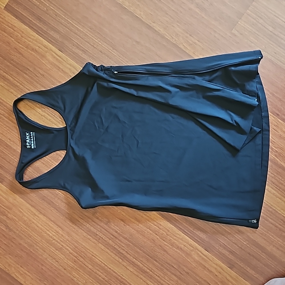 SPANX Transformation Versatile Performance Tank Loose Or Fitted W/ Side Zip NWOT